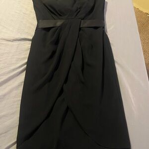 White by Vera Wang Strapless Black Dress